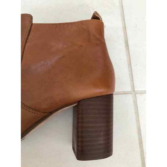 Talbots Leather Side Zip Ankle Booties Boots - Picture 7 of 12